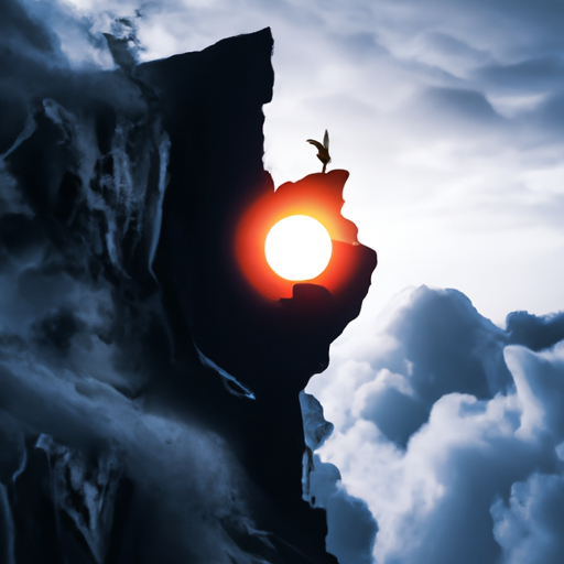 תמונה של אדם מטפס על הר, המייצג את החתירה למטרות אישיות